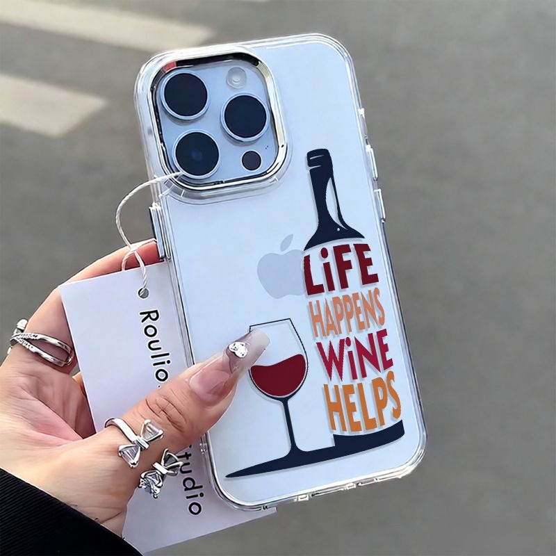 Wine & Beer Quito - White Life Happens Wine Helps Bottle