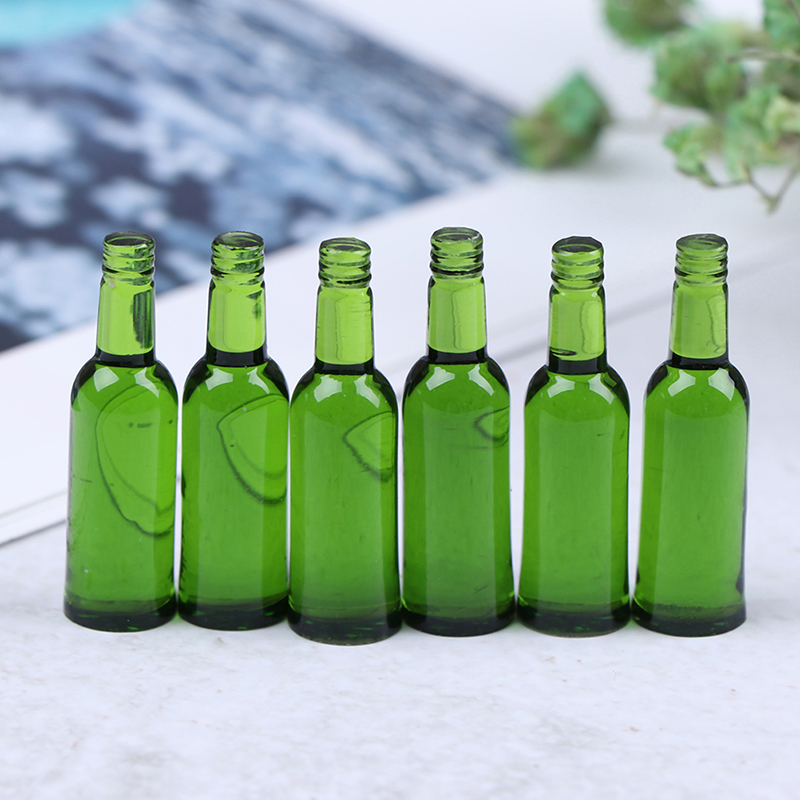 Wine Beer & More - 6pcs 1:12 Dollhouse Miniature Beer Wine