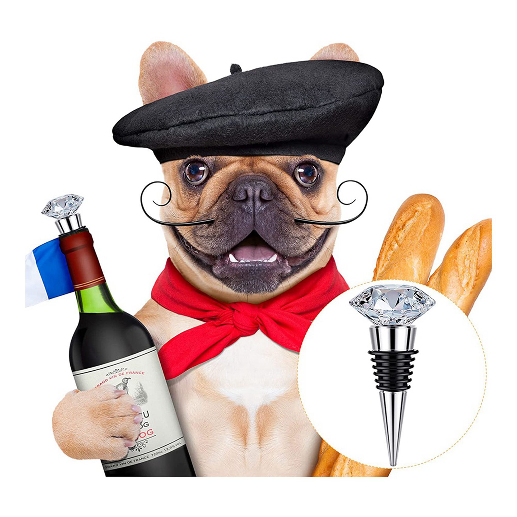 AB34-12 Pieces Metal Bottle St - Bottle Stopper Set 评论和价格