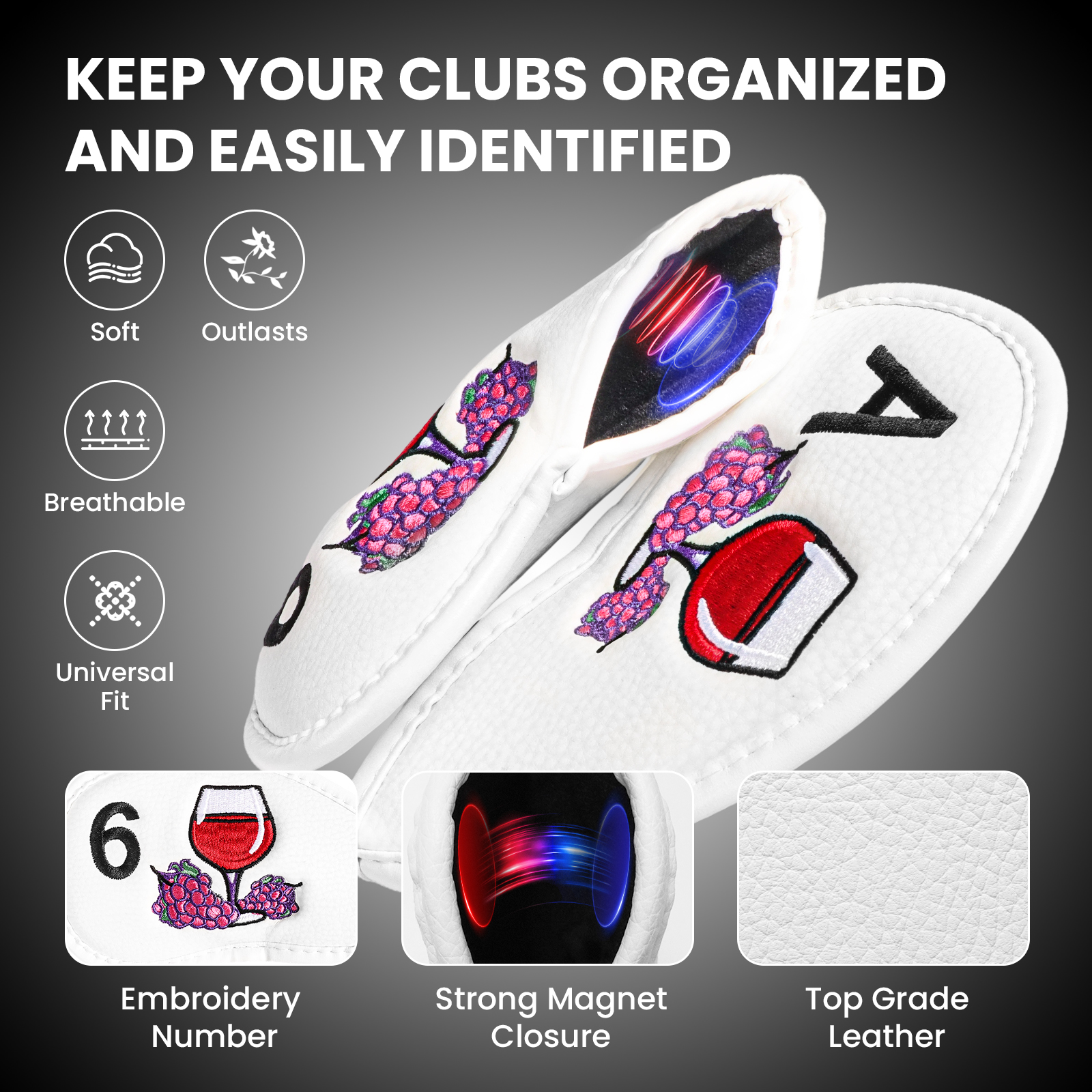 Magnetic Golf Club Head Covers - Wine & Beer Quito 评论和价格