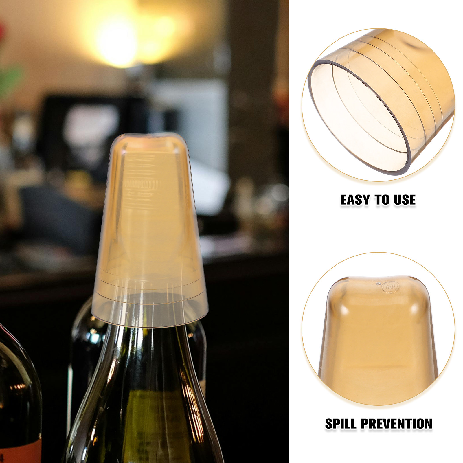 6Pcs Wine Bottle Cover Cap Pou - Wine Beer Whiskey 评论和价格