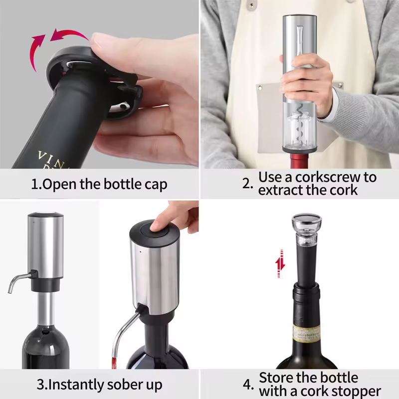 2024 New Design 4-in-1 Lithium - Bottle Stopper Set 评论和价格