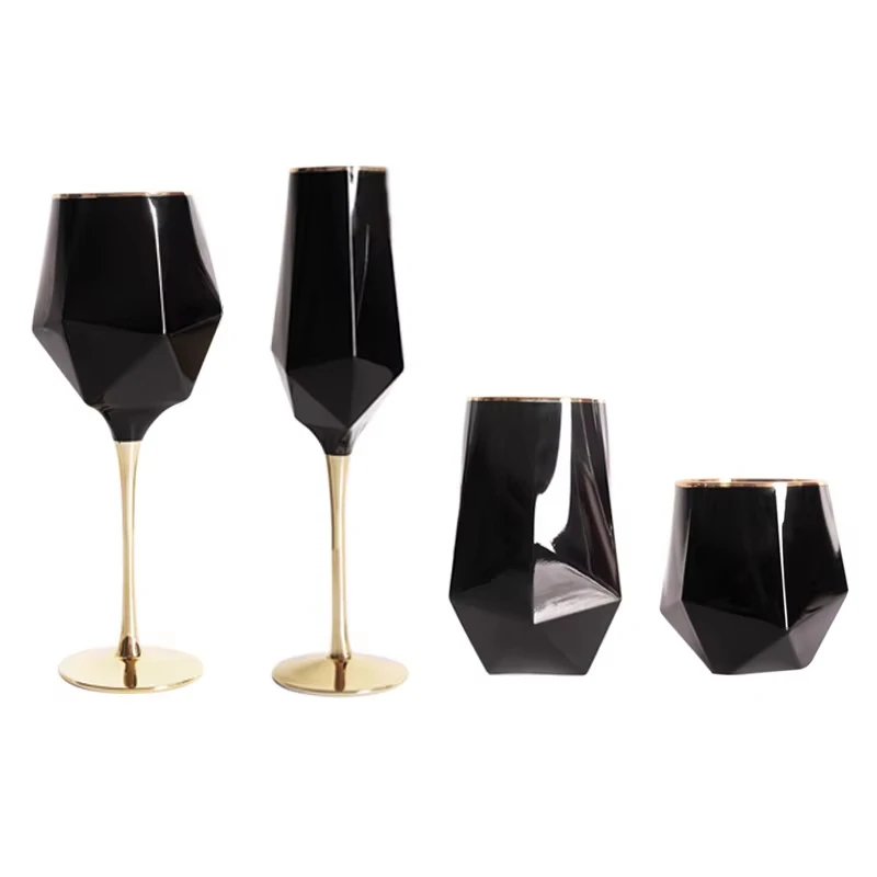 Pure Black Crystal Golden Edge - Wine Beer Whiskey 评论和价格