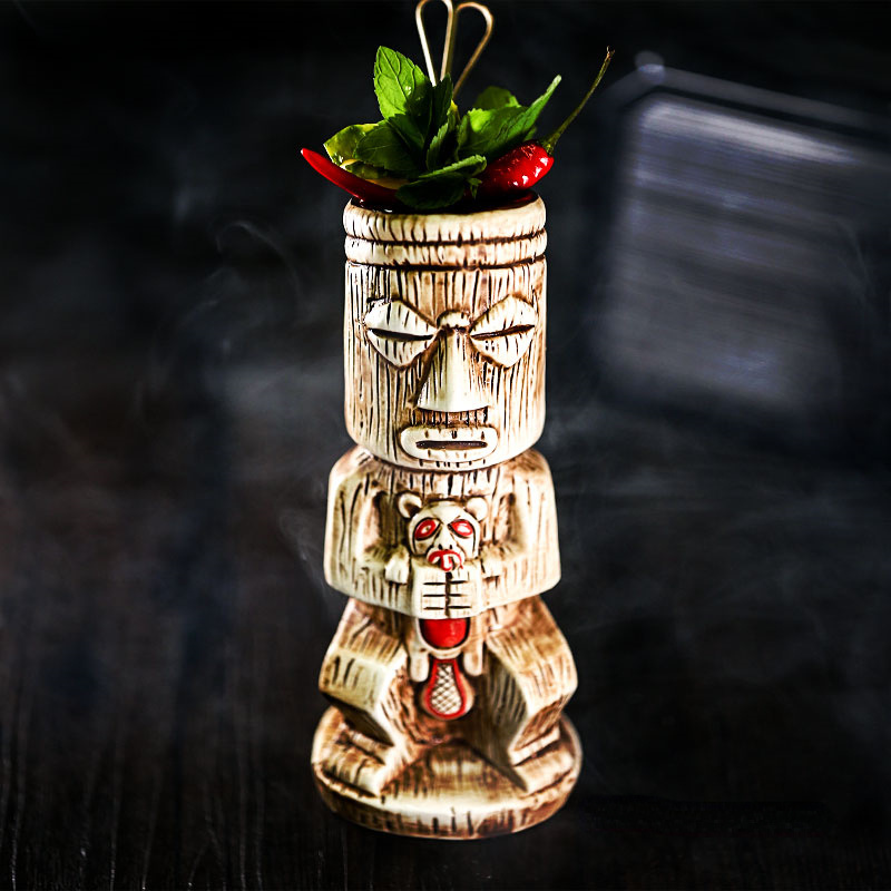 Tiki Mug Ceramic Cocktail Glas - Wine With Beer Mix 评论和价格