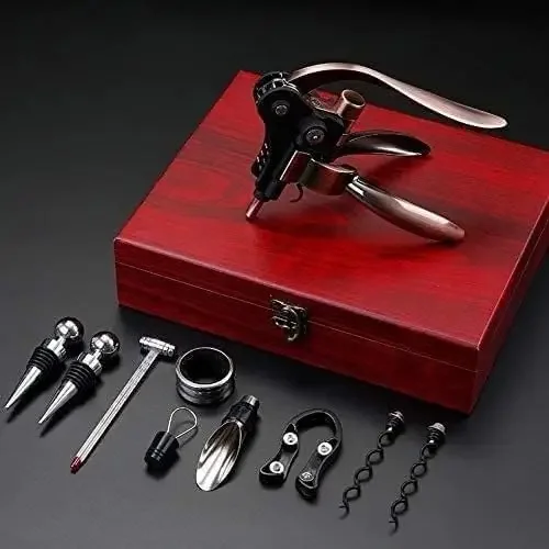 Wine Corkscrew Opener Wing Cor - Bottle Stopper Set 评论和价格