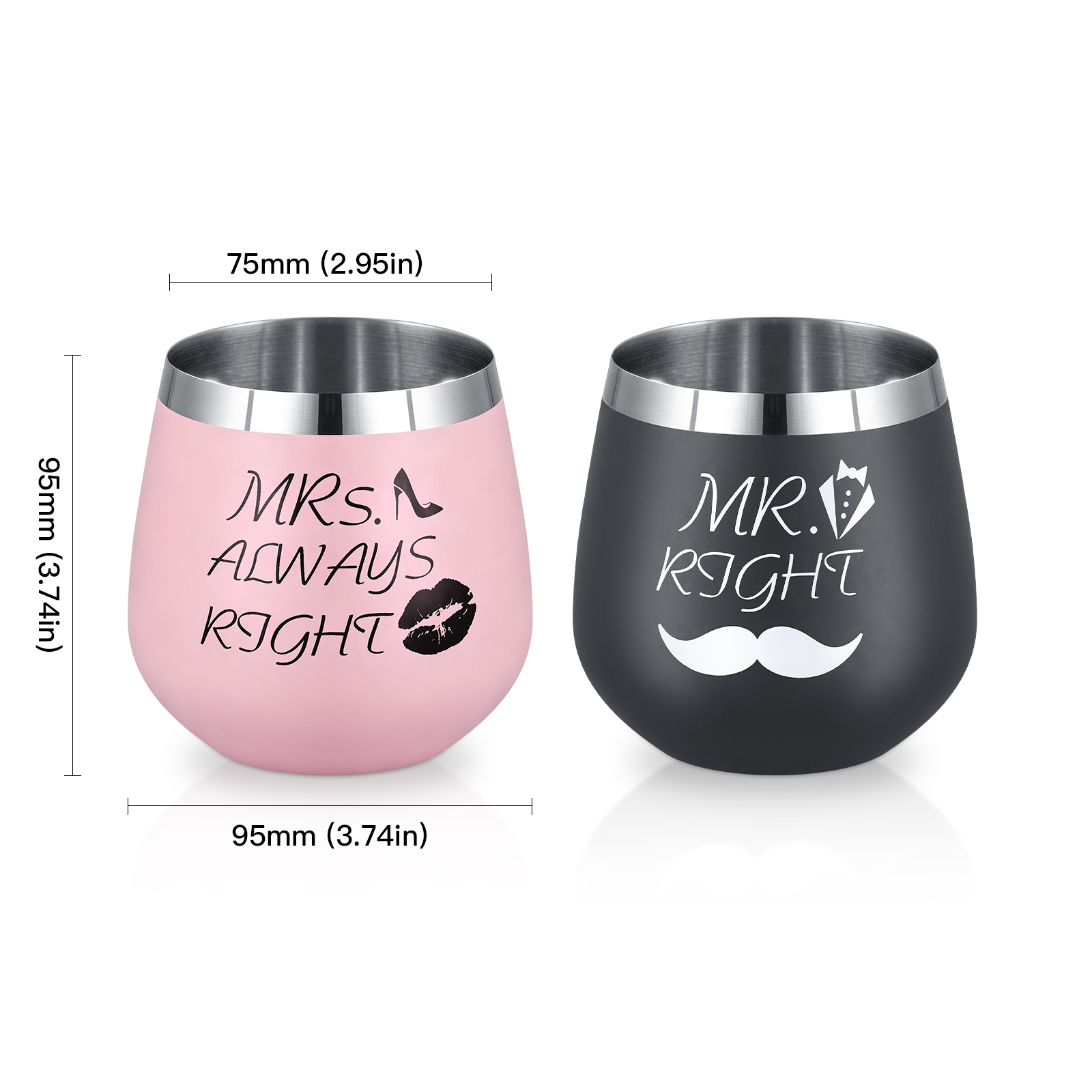 Stainless Steel Gift Box Mug - - Wine With Beer Mix 评论和价格