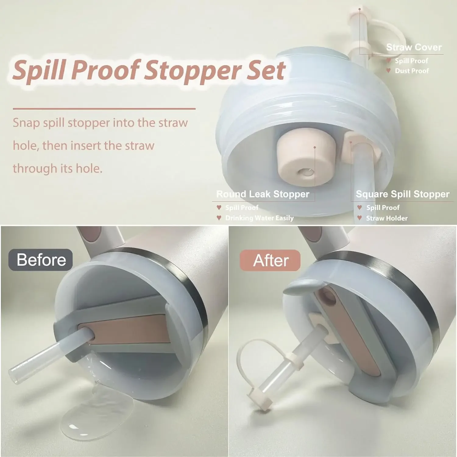 9pcs Spill Proof Stopper Set f - Bottle Stopper Set 评论和价格