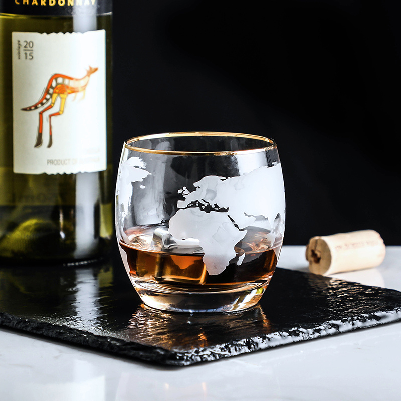 World Map Whisky Wine Glass  V - Wine Beer World 评论和价格