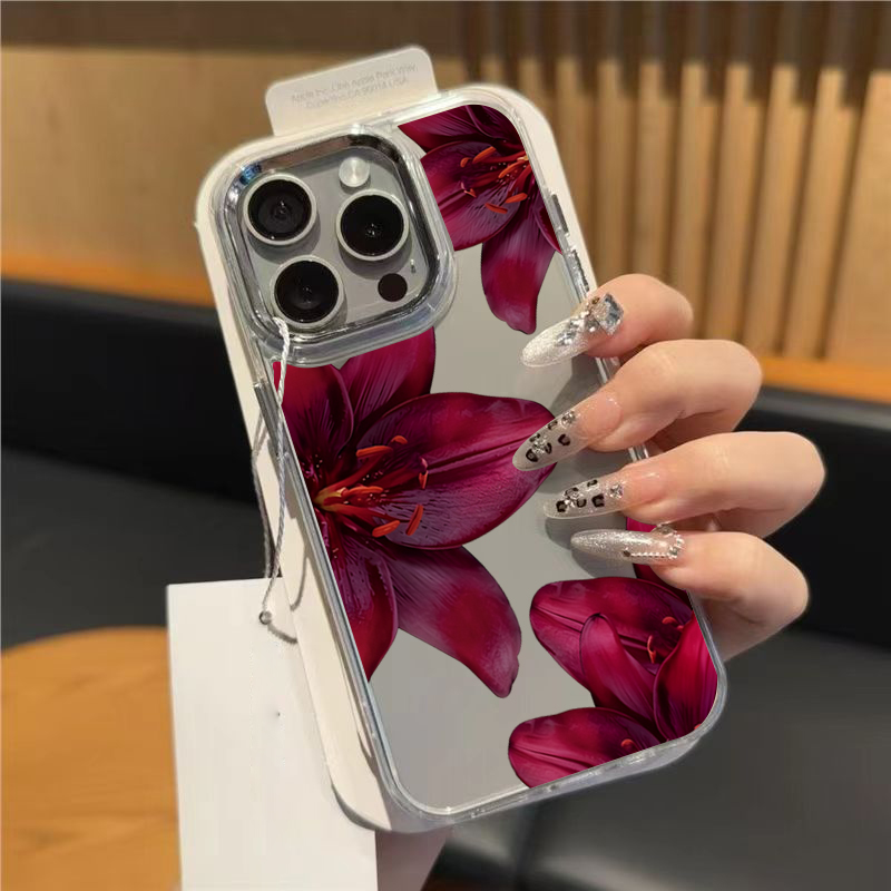 Wine Red Lily Pattern Metal Ph - Wine & Beer Quito 评论和价格