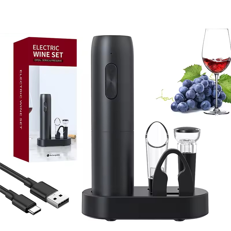 4-in-1 Electric Bottle Wine Op - Bottle Stopper Set 评论和价格