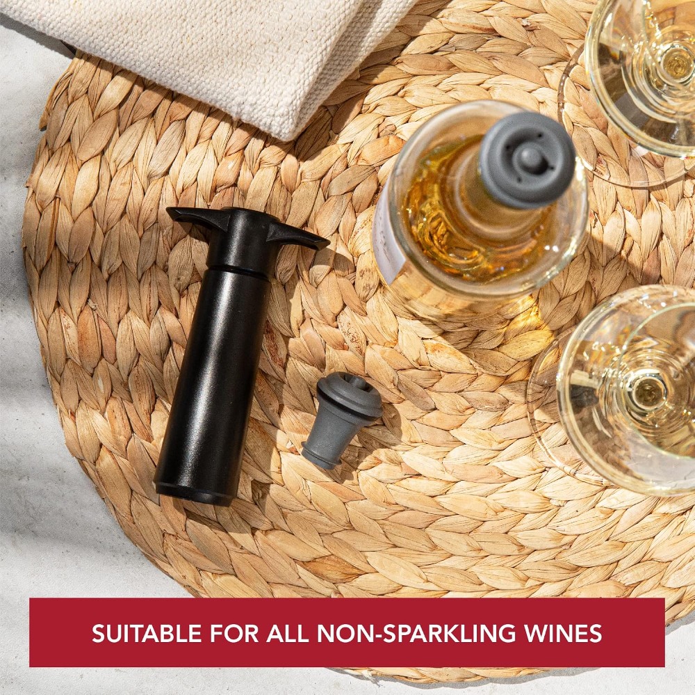 Wine Saver Vacuum Stoppers Set - Bottle Stopper Set 评论和价格