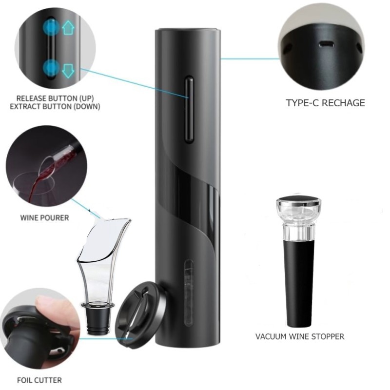 Rechargeable Multifunction Ele - Bottle Stopper Set 评论和价格