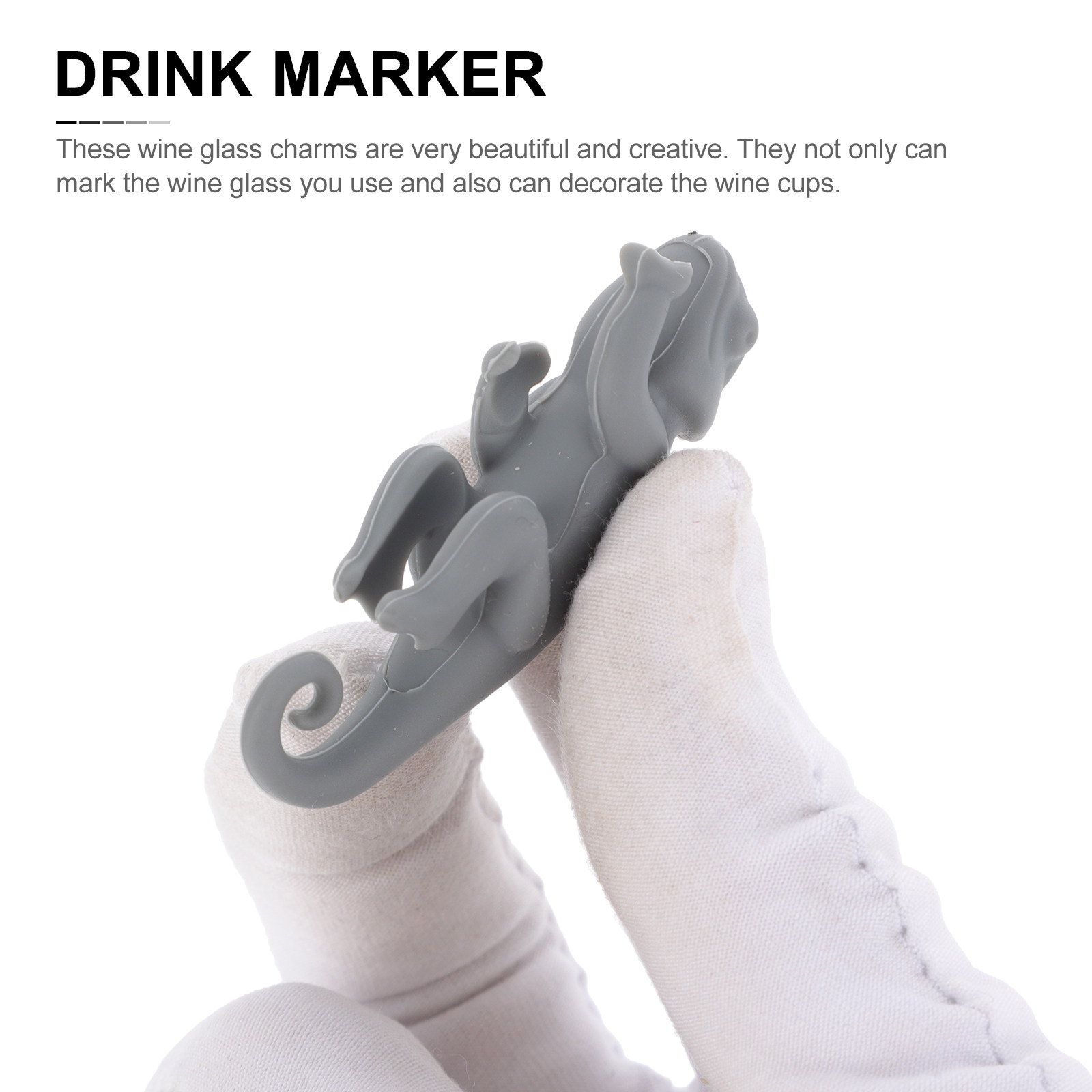 6Pcs Adorable Animal Shape Win - Wine Beer Whiskey 评论和价格