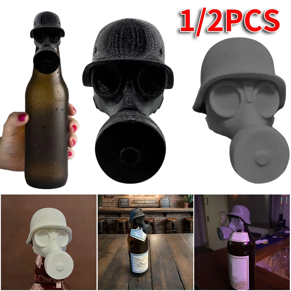 1/2PCS 3D Printing Gas Mask Be - Bottle Stopper Set 评论和价格