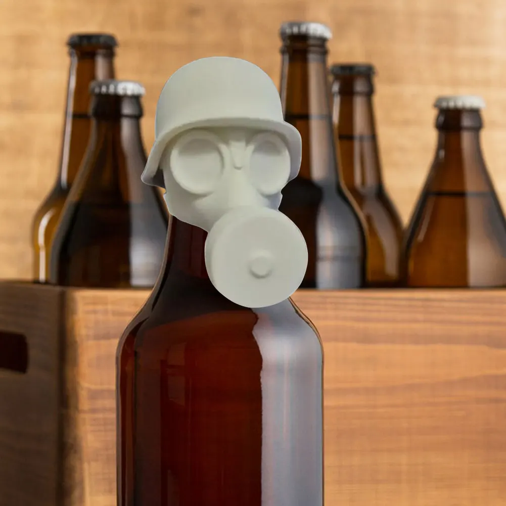 1/2PCS 3D Printing Gas Mask Be - Bottle Stopper Set 评论和价格