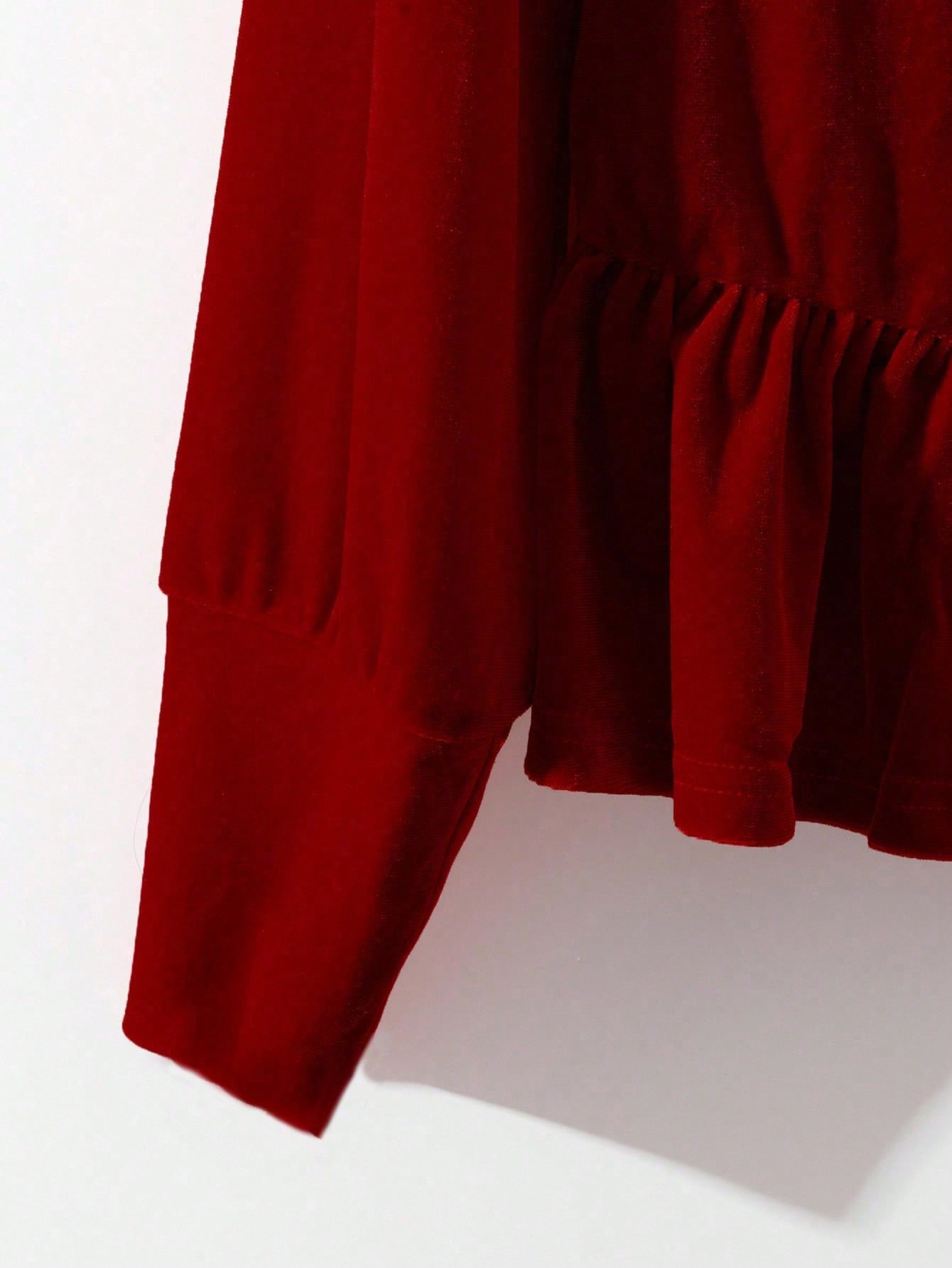 Women's Velvet High Neck Peplu - Wine & Beer Quito 评论和价格