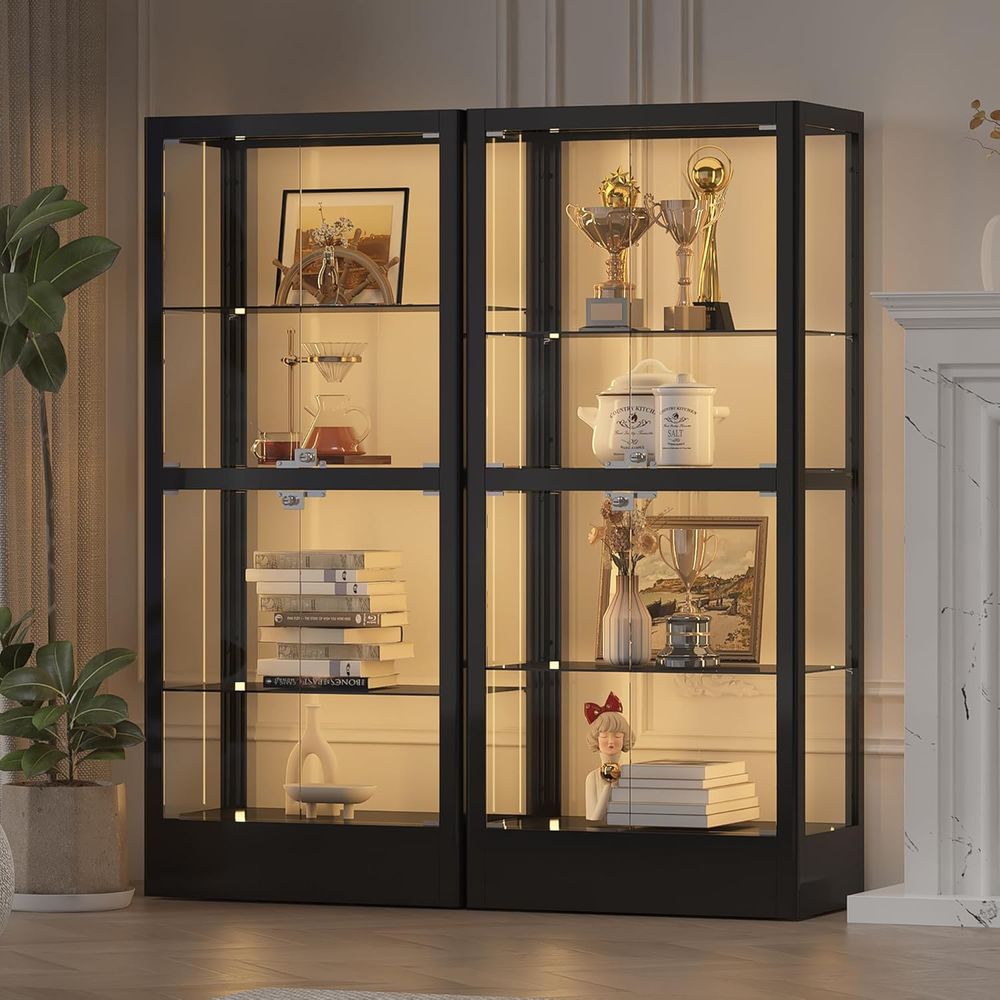 4-Sided Lockable Glass Display - Wine & Beer Quito 评论和价格