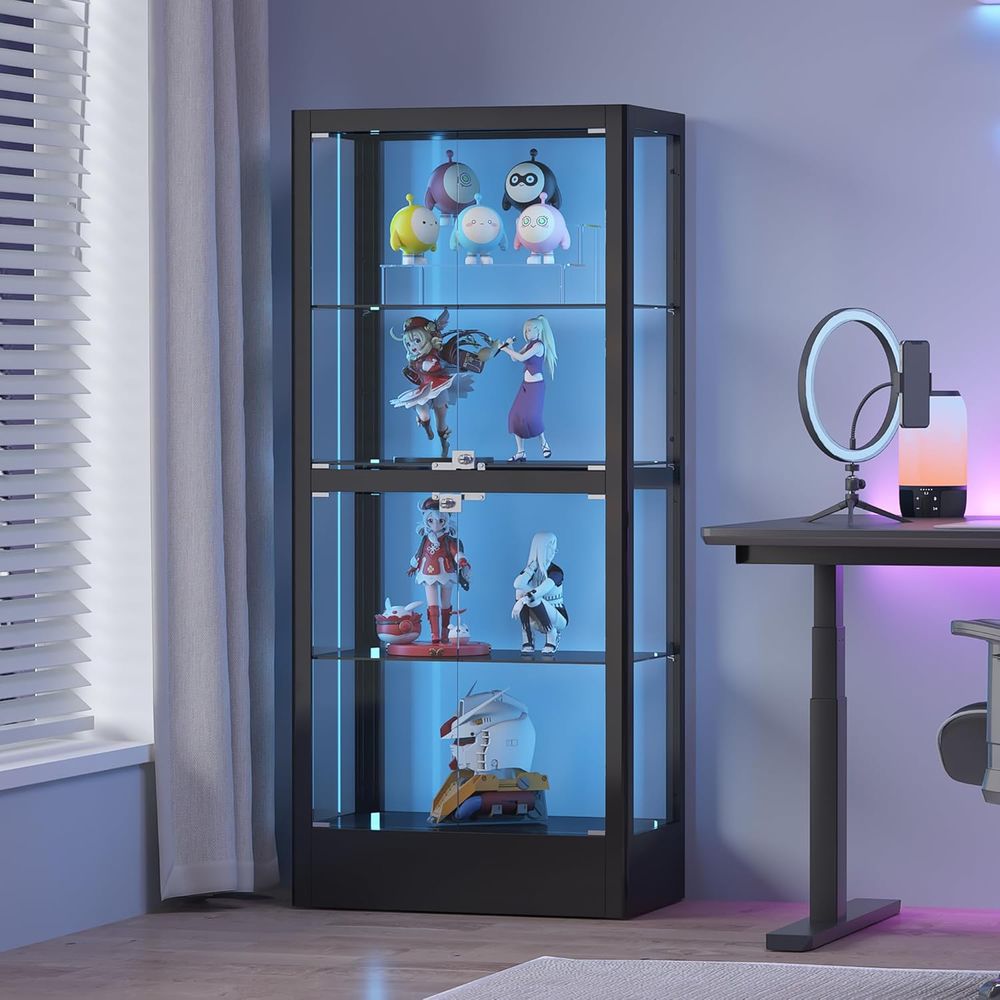 4-Sided Lockable Glass Display - Wine & Beer Quito 评论和价格