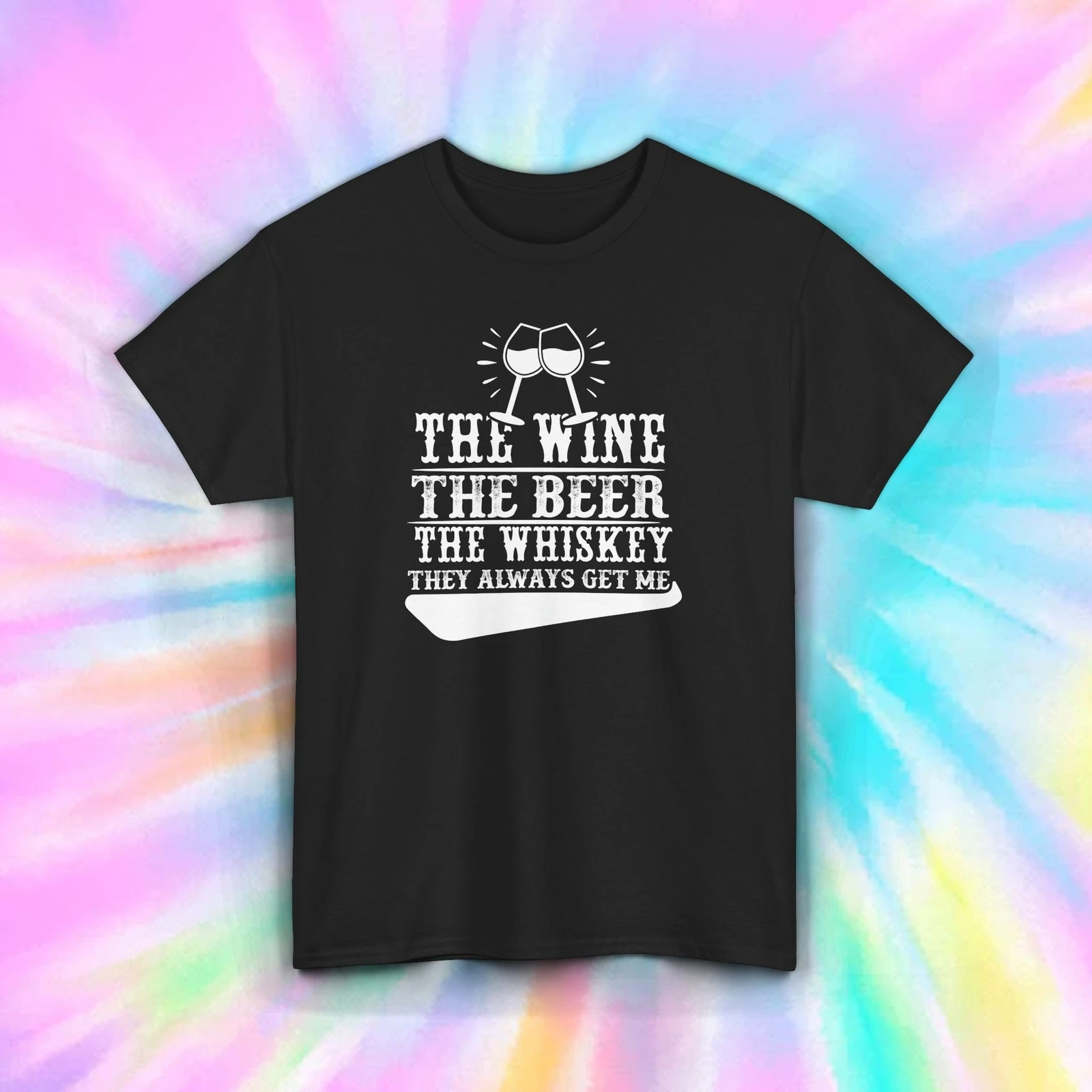 Wine Beer Whiskey Shirt Funny  - Wine Beer Whiskey 评论和价格