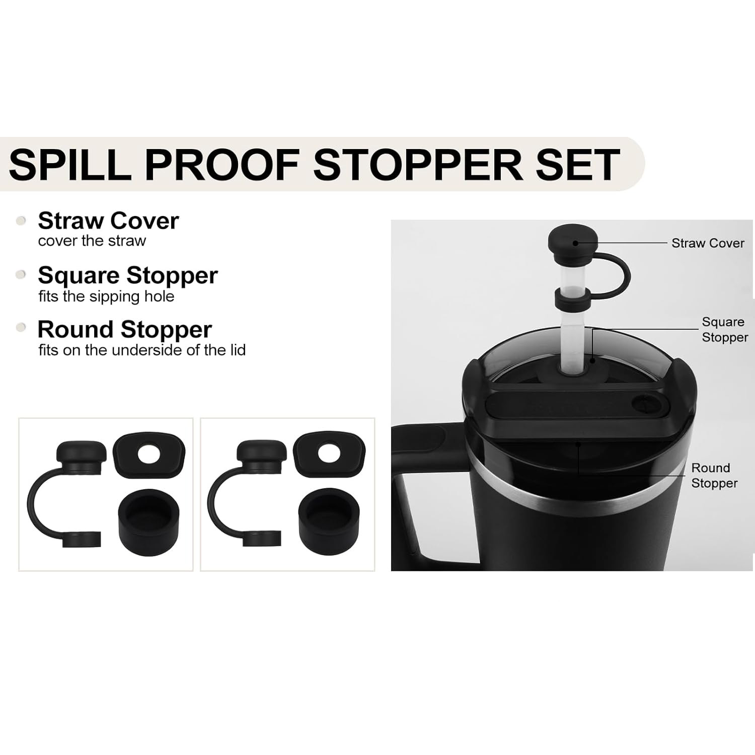 6/12Pcs Accessories for Stanle - Bottle Stopper Set 评论和价格