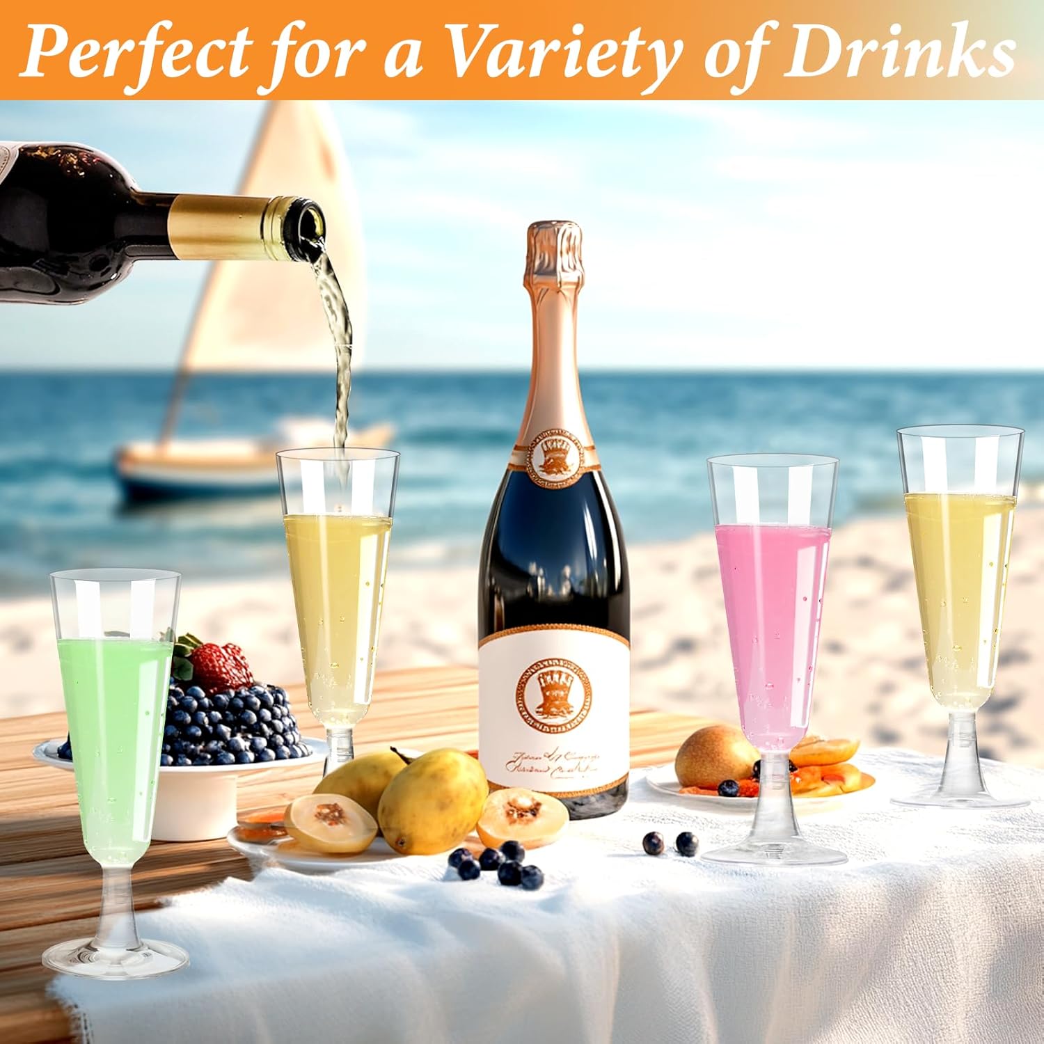 Plastic Champagne Flutes 40 Pa - Wine & Beer Tours Of Nova Scotia 评论和价格